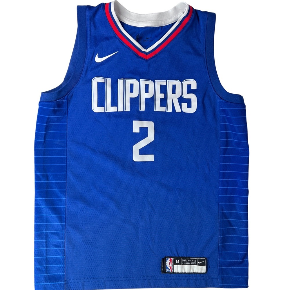 Nike Kids M Kawhi Leonard Los Angeles Clippers Blue Swingman Jersey NBA